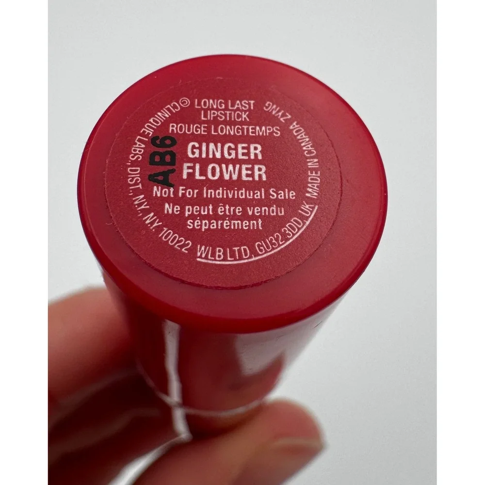 Clinique Long Last Lipstick Ginger Flower Discontinued New 4g Full Size Vintage